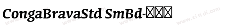 CongaBravaStd SmBd字体转换